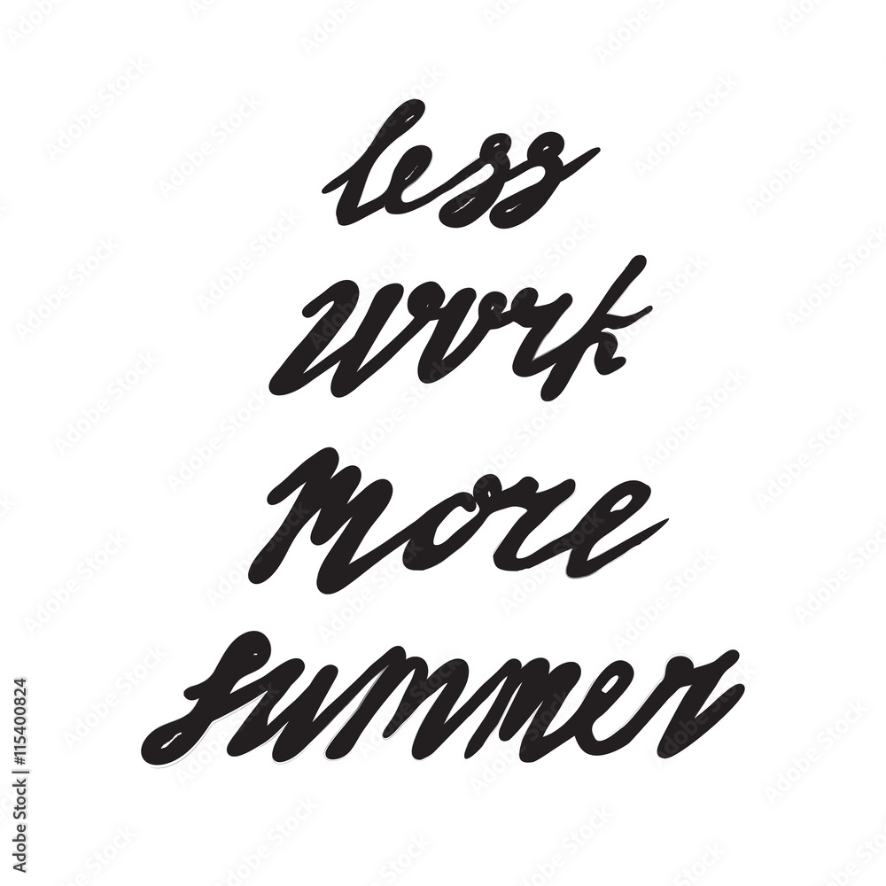 Summer card poster, emblem, quote. Summer card poster, emblem, quote.