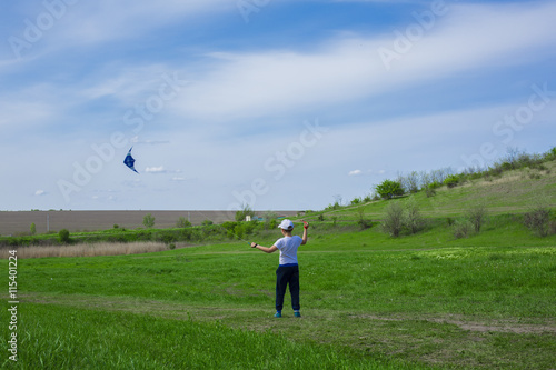 Little boy with a kite