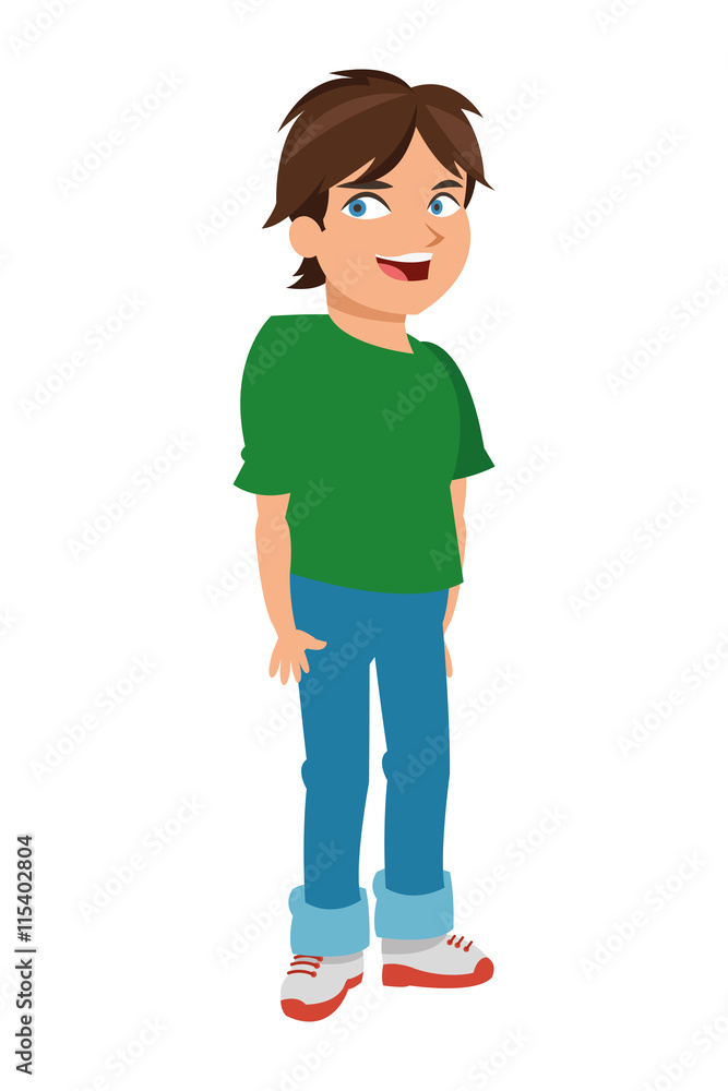flat design young boy icon vector illustration flat design young boy icon vector illustration