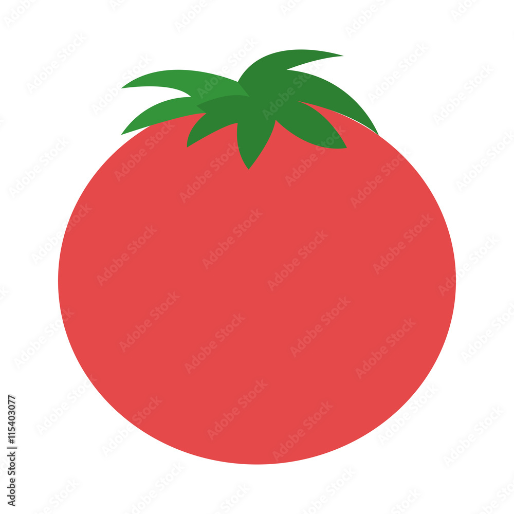 flat design whole tomato icon vector illustration flat design whole tomato icon vector illustration