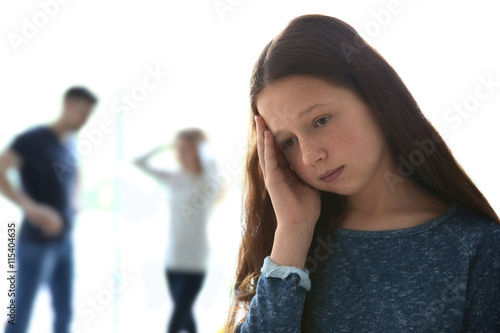 Family problems concept. Sa...