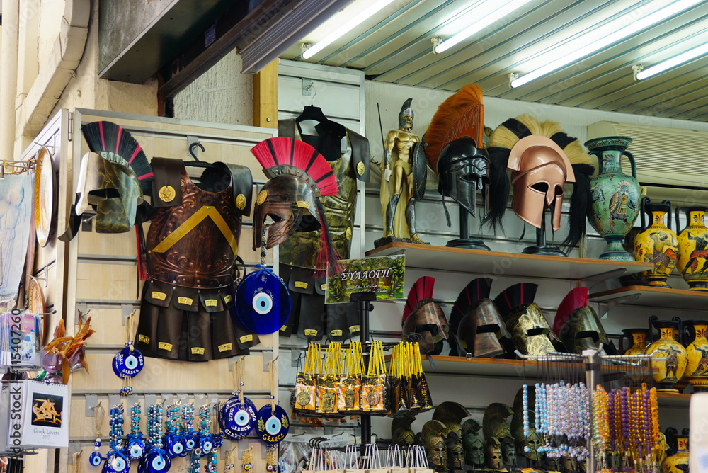 Fototapeta premium Beautiful souvenirs in Athens,Greece.