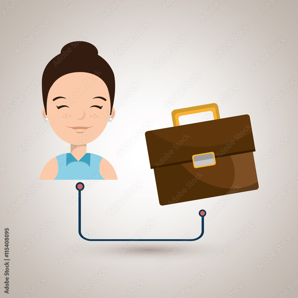 woman with briefcase isolated icon design, vector illustration graphic woman with briefcase isolated icon design, vector illustration graphic