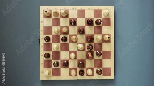 Game of chess timelapse