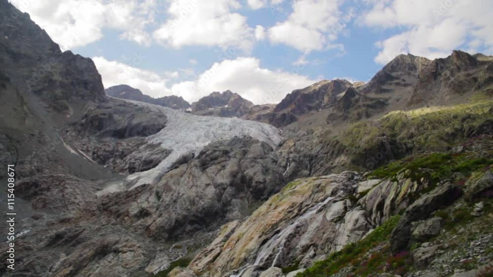 Mountain peaks in French Alps, Ecrins, France Mountain peaks in French Alps, Ecrins, France