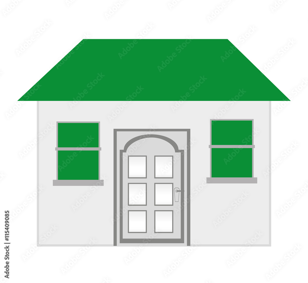 house exterior isolated icon design