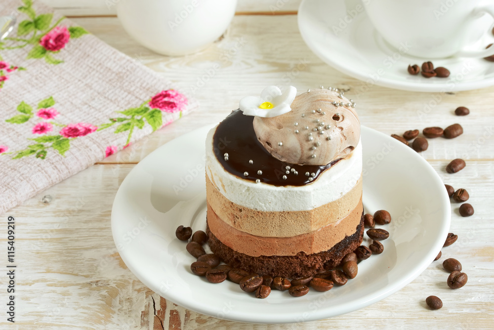 round cake with chocolate round cake with chocolate