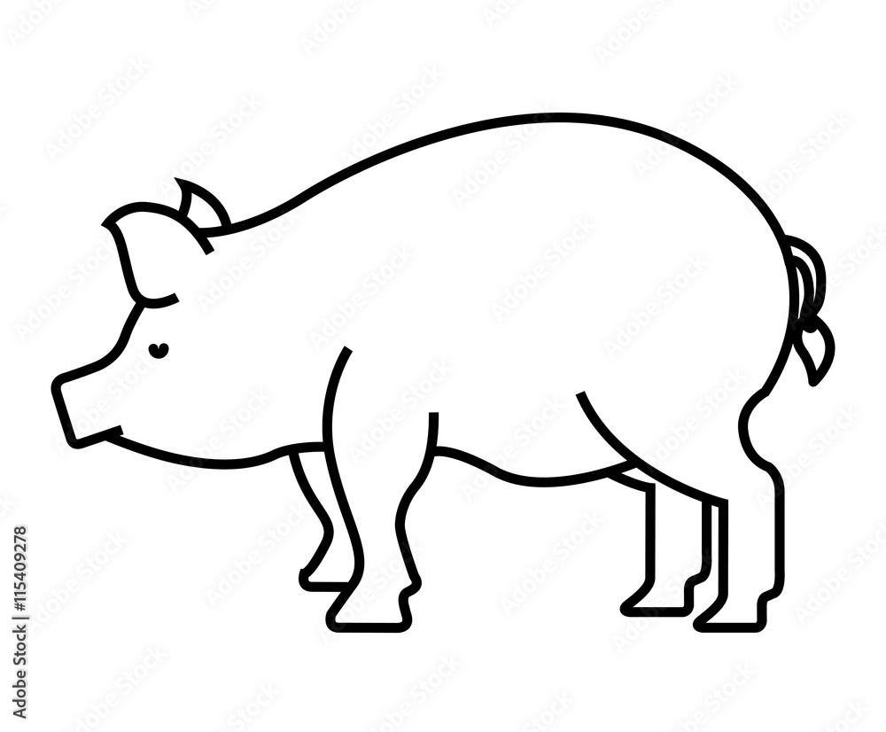pig farm isolated icon design pig farm isolated icon design