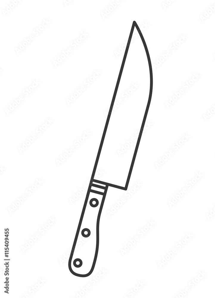 butcher knife isolated icon design butcher knife isolated icon design