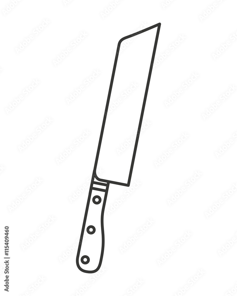 butcher knife isolated icon design butcher knife isolated icon design