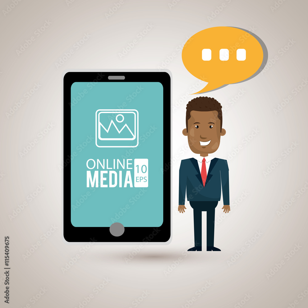 man with cellphone isolated icon design, vector illustration graphic man with cellphone isolated icon design, vector illustration graphic