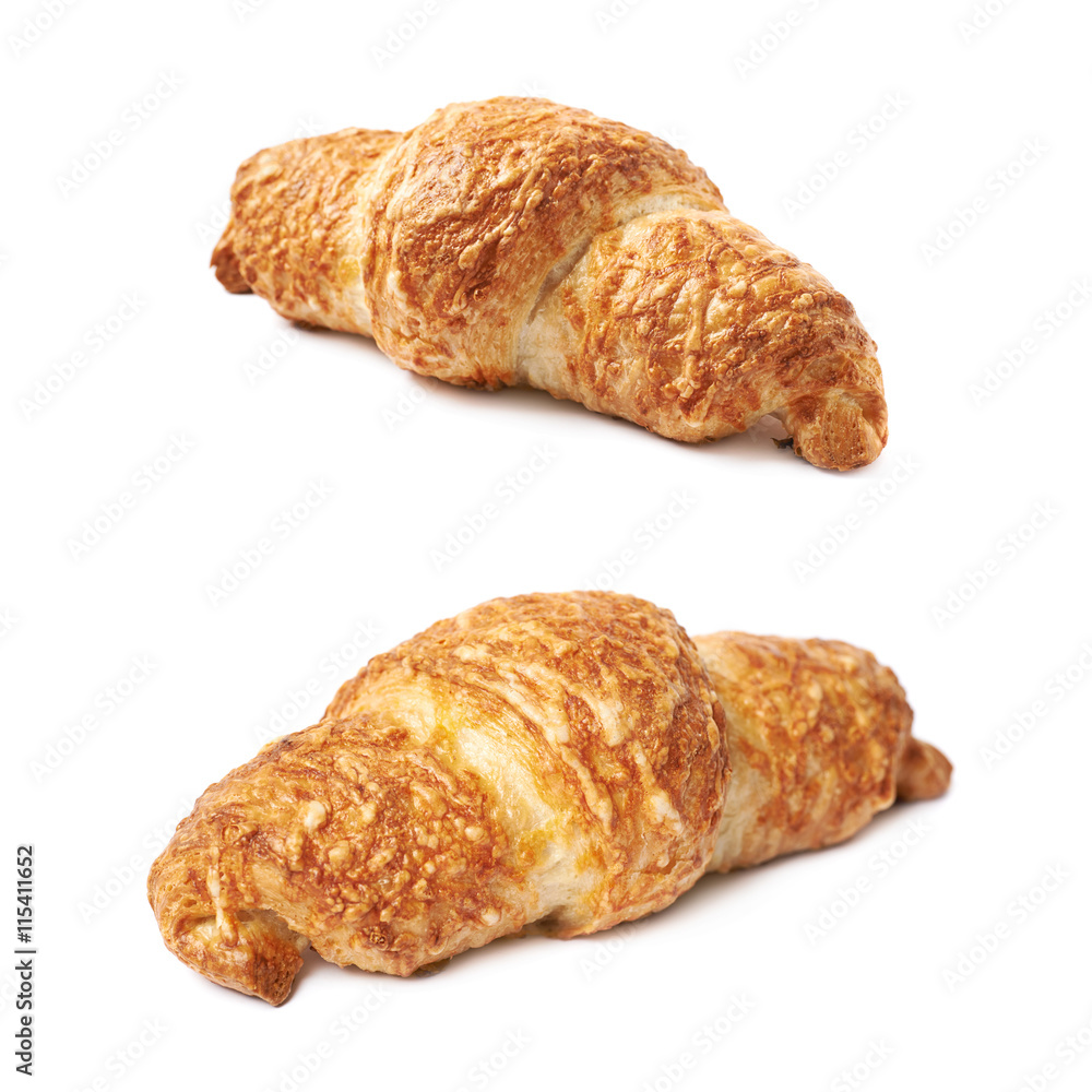 Cheese croissant isolated