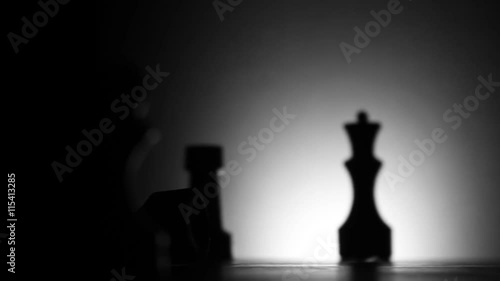 checkmate in game of chess in dark room