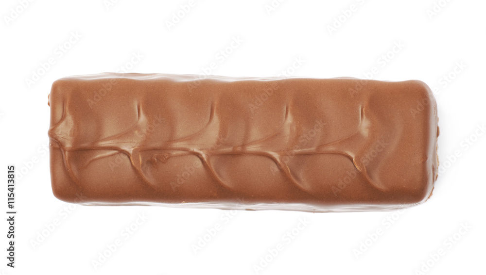 Caramel chocolate bar isolated Caramel chocolate bar isolated