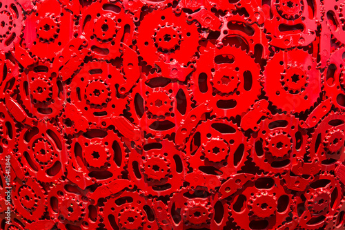 Texture red gear background