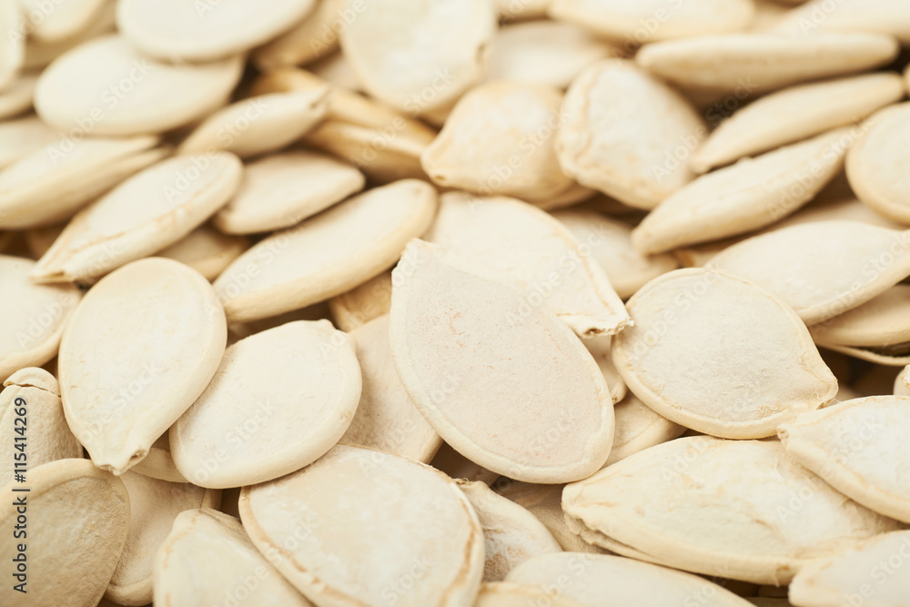 Surface coated with pumpkin seeds Surface coated with pumpkin seeds