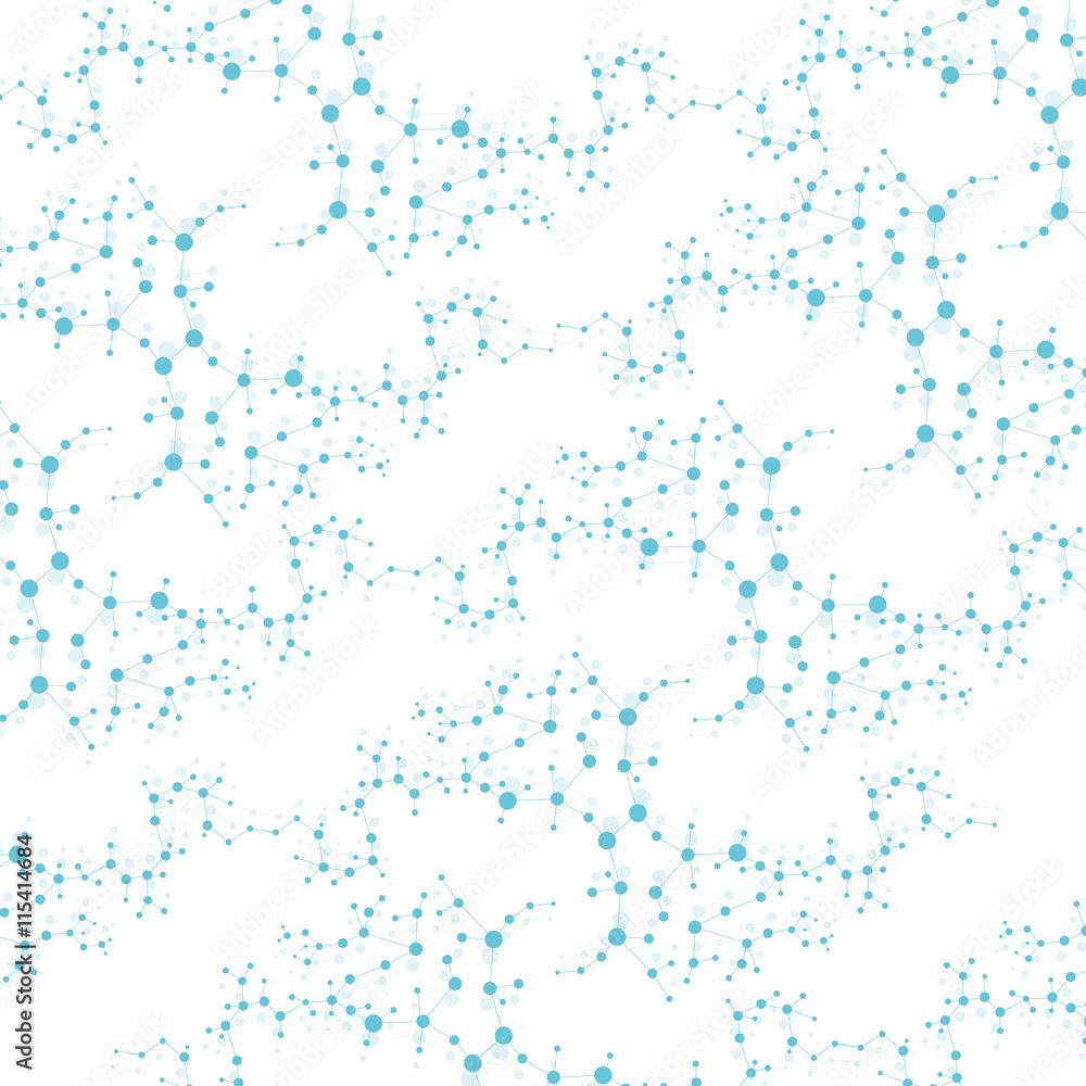 Structure molecule and communication Dna, atom, neurons. Science concept for your design. Connected lines with dots. Medical, technology, chemistry, science background. Vector illustration. Structure molecule and communication Dna, atom, neurons. Science concept for your design. Connected lines with dots. Medical, technology, chemistry, science background. Vector illustration.