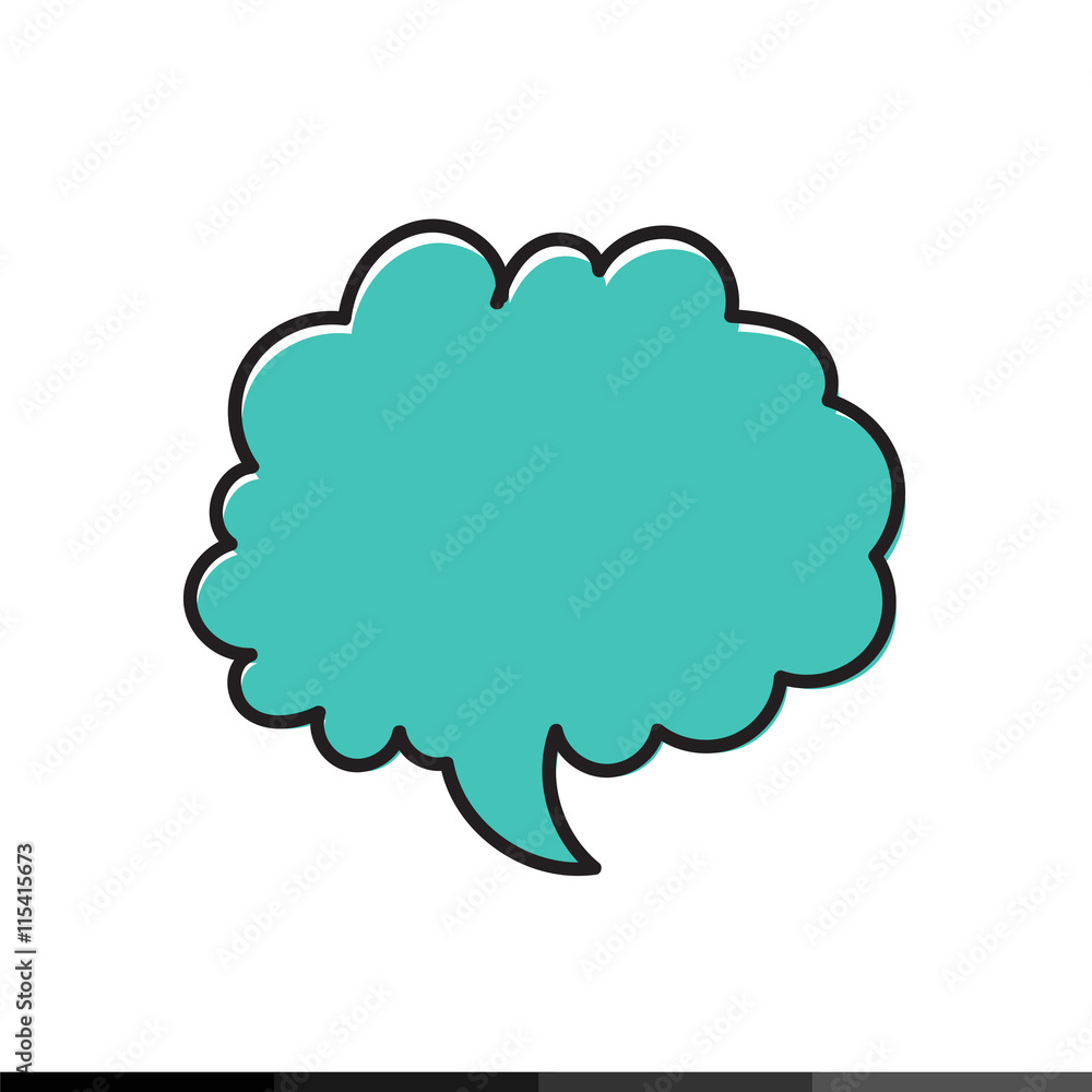 hand drawn bubble speech icon Illustration design hand drawn bubble speech icon Illustration design