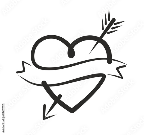 heart Logo with arrow.