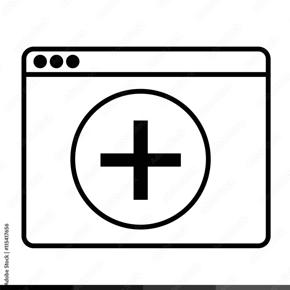 Fototapeta premium Web Browser Icon illustration design