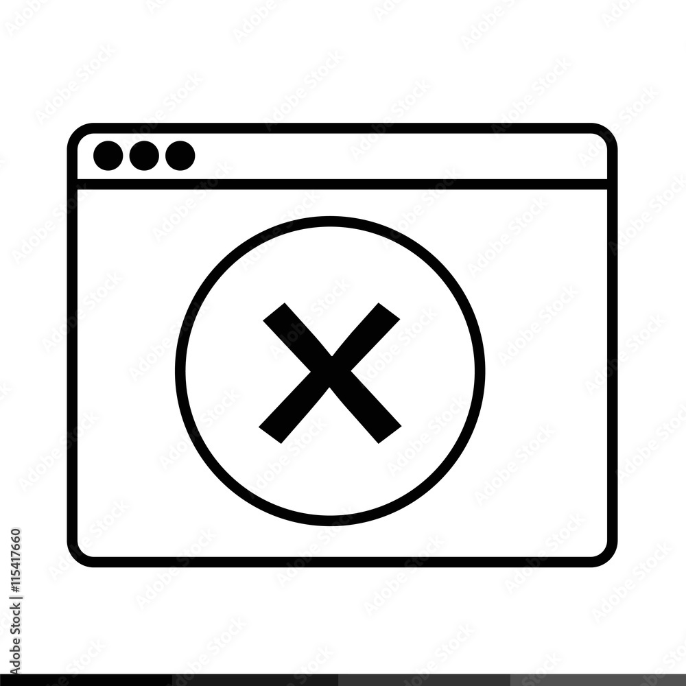 Web Browser Icon illustration design Web Browser Icon illustration design