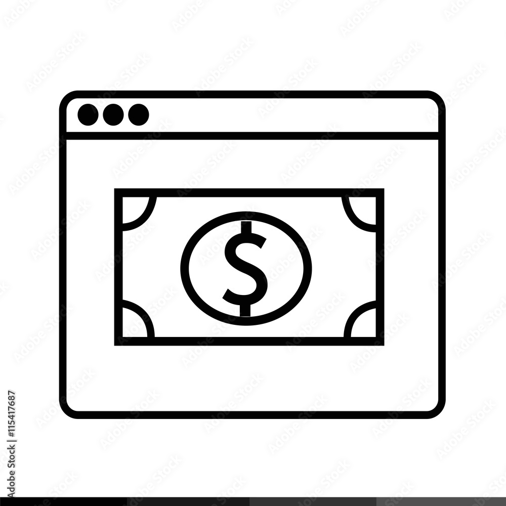 Web Browser Icon illustration design Web Browser Icon illustration design