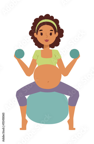 Meditating on maternity pregnant woman meditating while sitting yoga position fitness healthy lifestyle character vector. Pregnant yoga beautiful healthy lifestyle and fitness pregnant yoga.