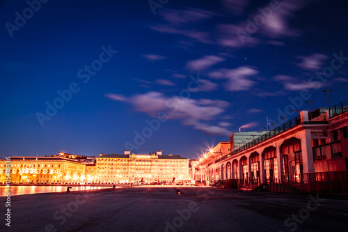 the lights of the city of Trieste