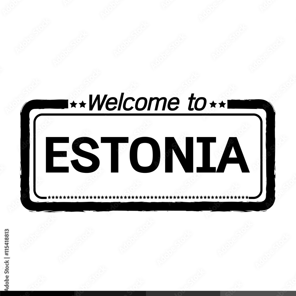 Welcome to ESTONIA illustration design Welcome to ESTONIA illustration design