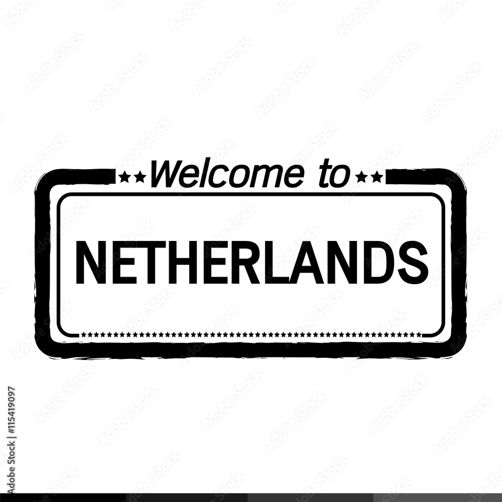Welcome to NETHERLANDS illustration design Welcome to NETHERLANDS illustration design