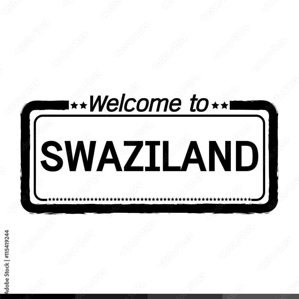 Welcome to SWAZILAND illustration design Welcome to SWAZILAND illustration design