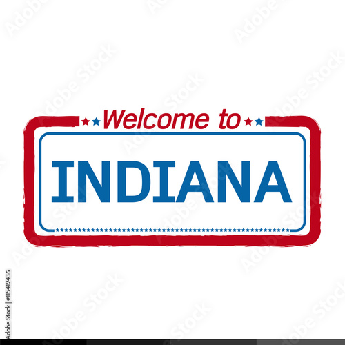 Welcome to INDIANA of US State illustration design