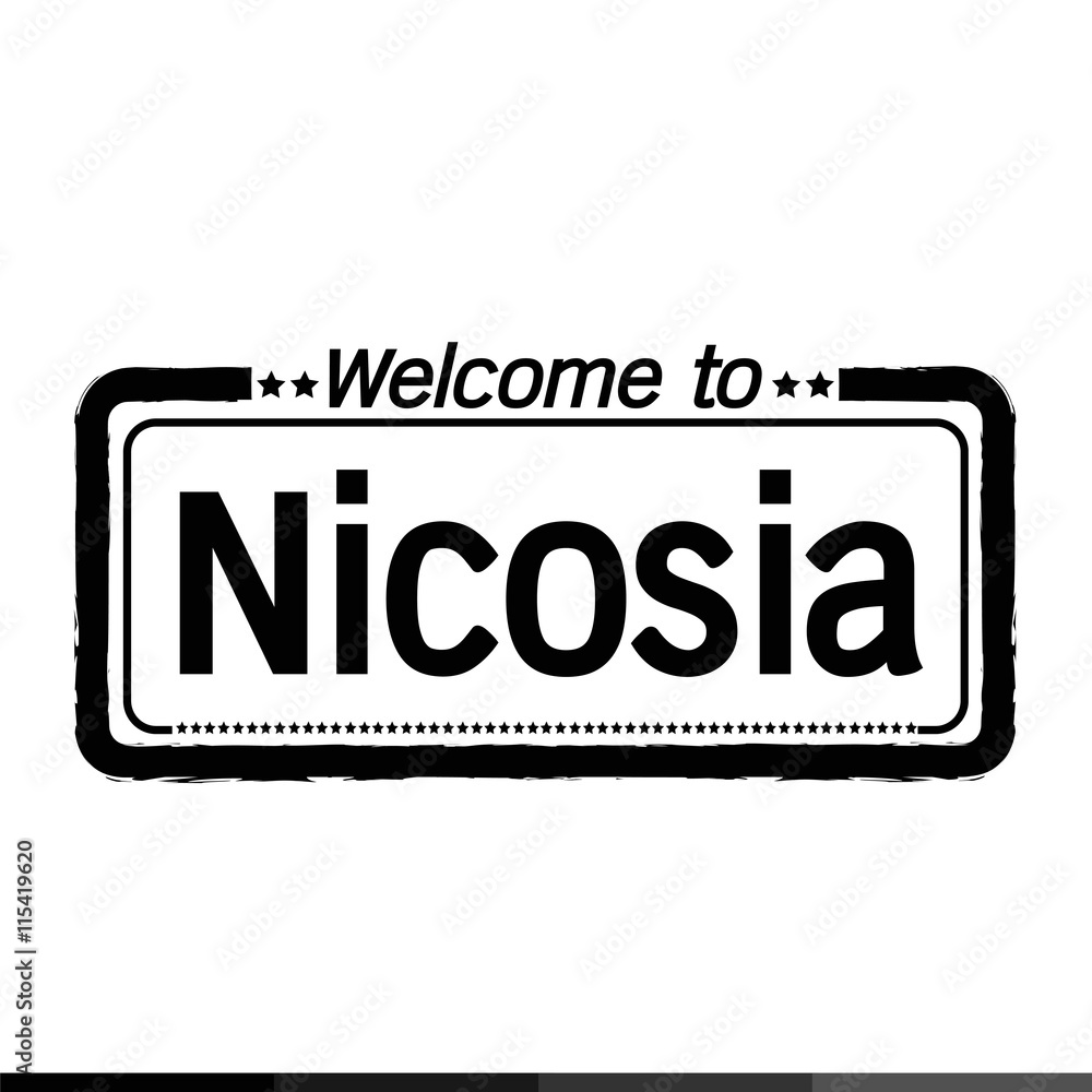 Welcome to Nicosia city illustration design Welcome to Nicosia city illustration design