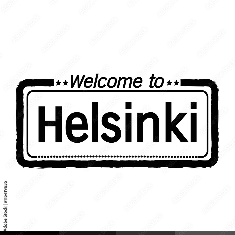 Welcome to Helsinki city illustration design Welcome to Helsinki city illustration design