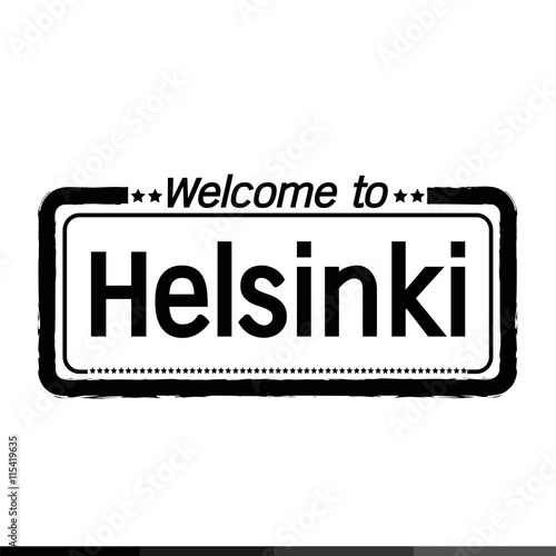 Welcome to Helsinki city illustration design