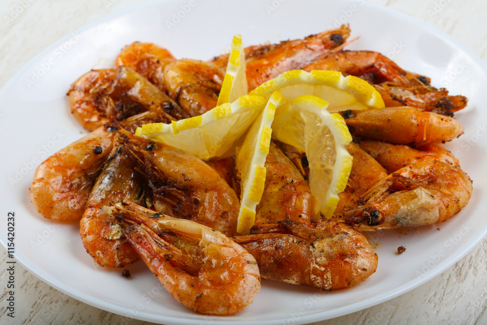 Roasted shrimps Roasted shrimps