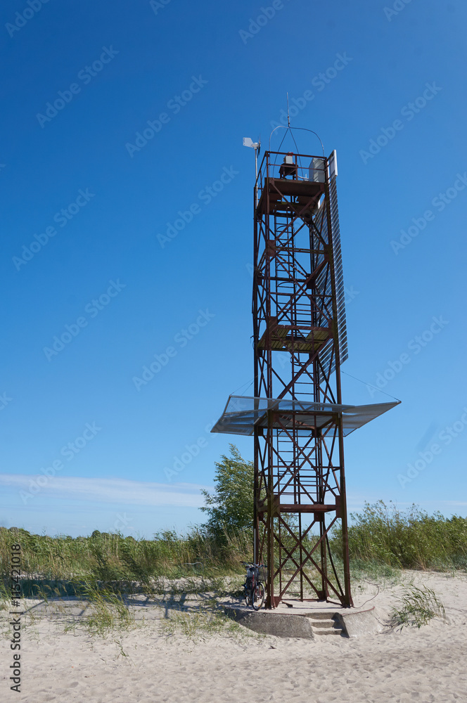 Parnu beach lifeguard watchtower Parnu beach lifeguard watchtower