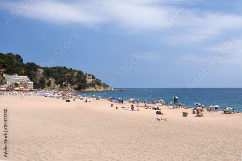 Beach of Lloret de Mar, Costa Brava, Girona province,Spain