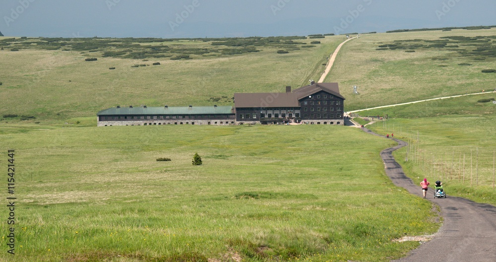 Fototapeta premium Labska bouda in Krkonose in Czech republic