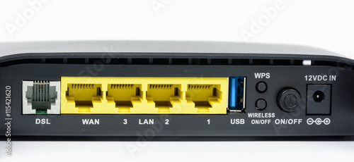 Internet router modem ports
