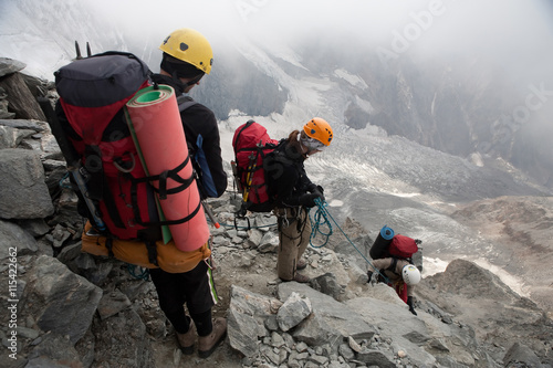 French Alps, mountains. Route to Montblanc. photo