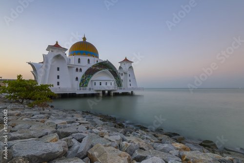 Wallpaper Mural The Vibrant Color of Shah Alam Mosque / Salahuddin Abdul Aziz Shah mosque during dramatic Torontodigital.ca
