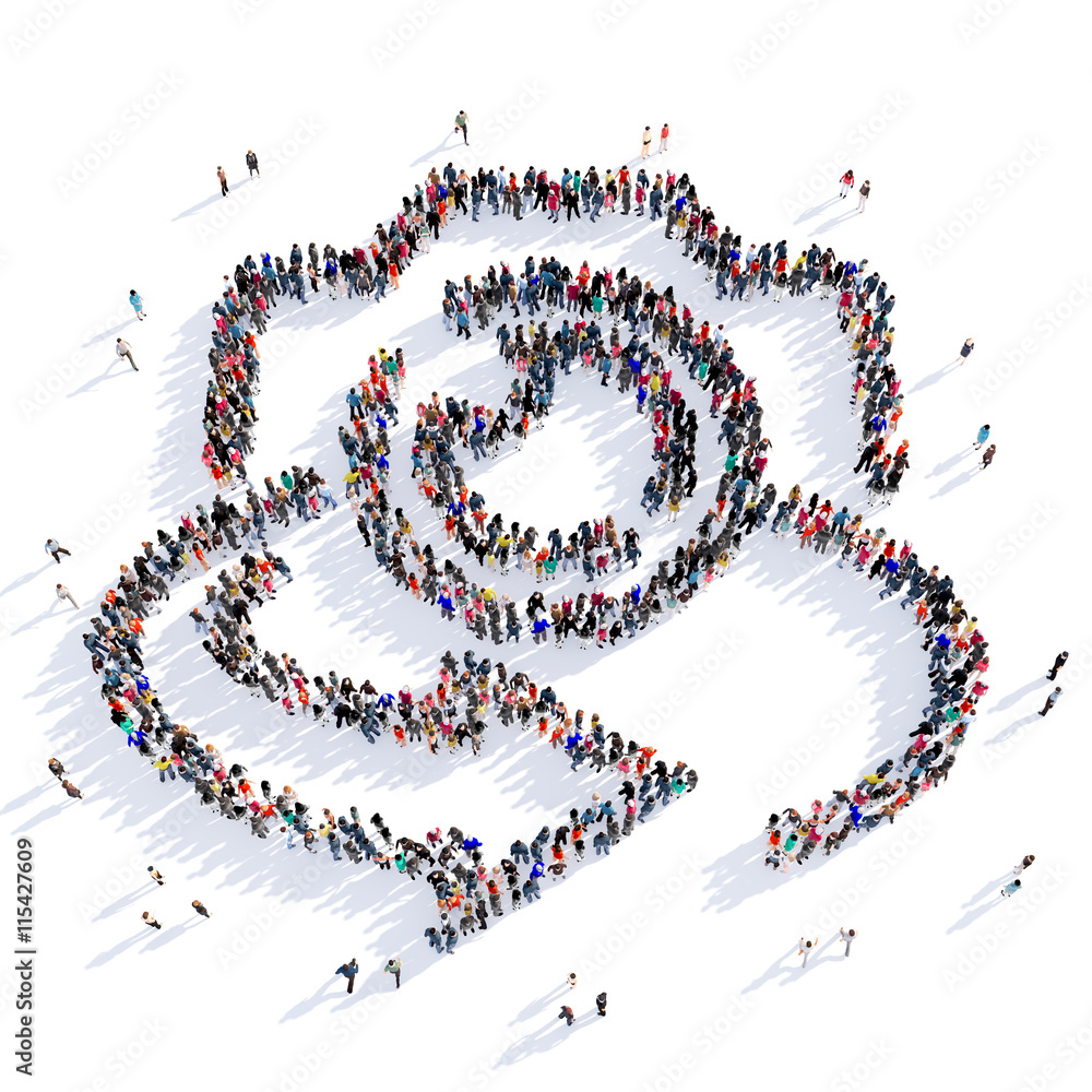 people camera shape icon 3d people camera shape icon 3d