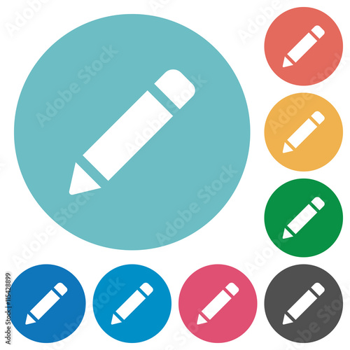 Flat pencil icons