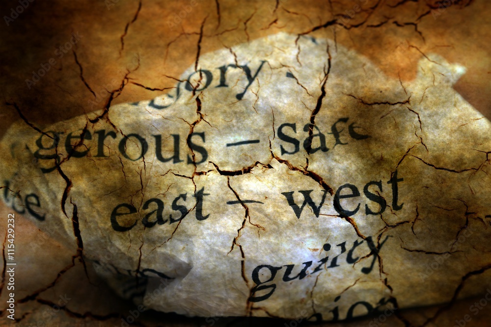 Obraz premium East- west grunge concept