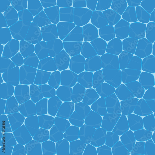 Texture of water. Swimming pool with clean water. gleam.