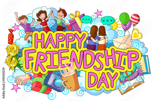 Happy Friendship Day doodle
