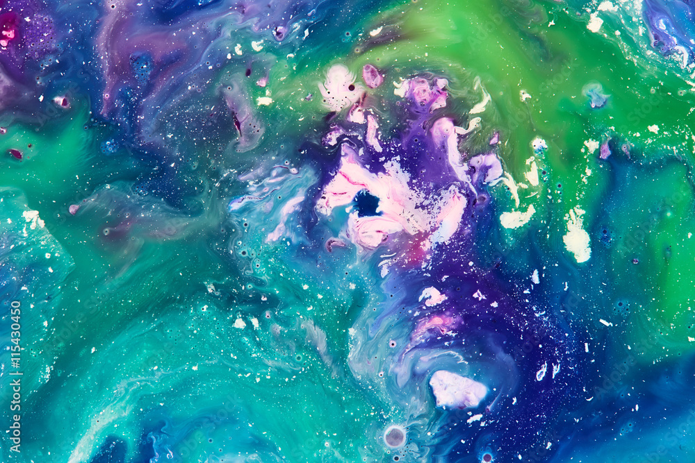 Fototapeta premium Blue and green paint background