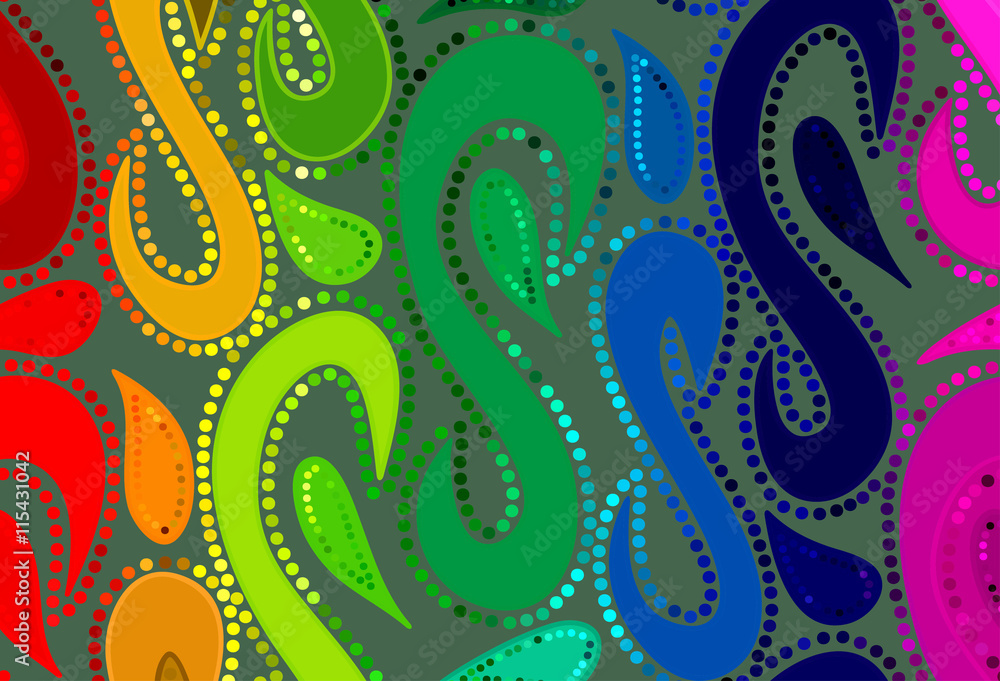 Fototapeta premium Vector wave background of doodle hand drawn lines