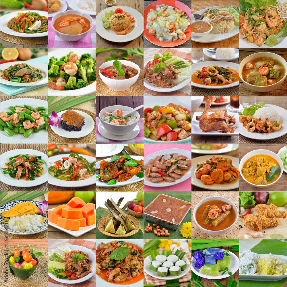 Variety of  Dellicious Thai Food